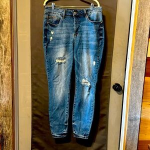 Judy Blue Skinny Fit Distressed Jeans